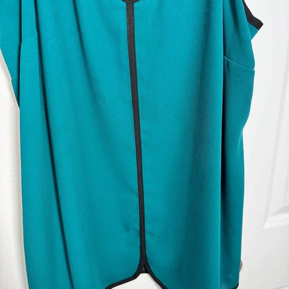 The Limited Tank Top Camisole Size Medium Teal Black Office Business Casual - Picture 2 of 9